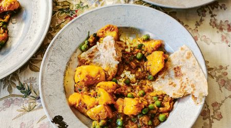 Potato and Pea Curry with Turmeric and Chilli Haarala Hamilton