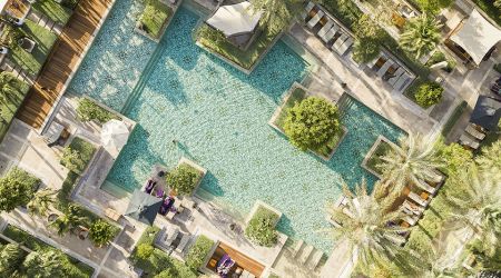 Jumeirah Al Naseem Adults Pool Aerial Drone